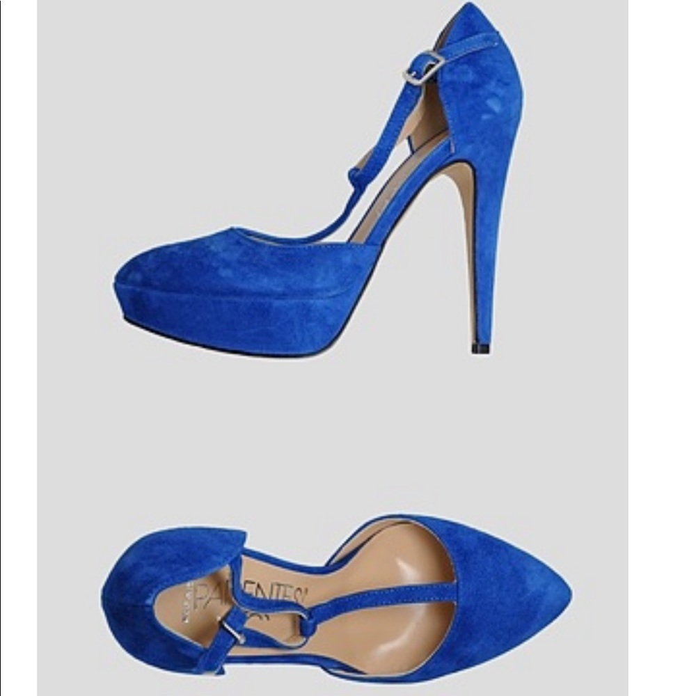 Parentisi Platform Pump Bright Blue Sz 10